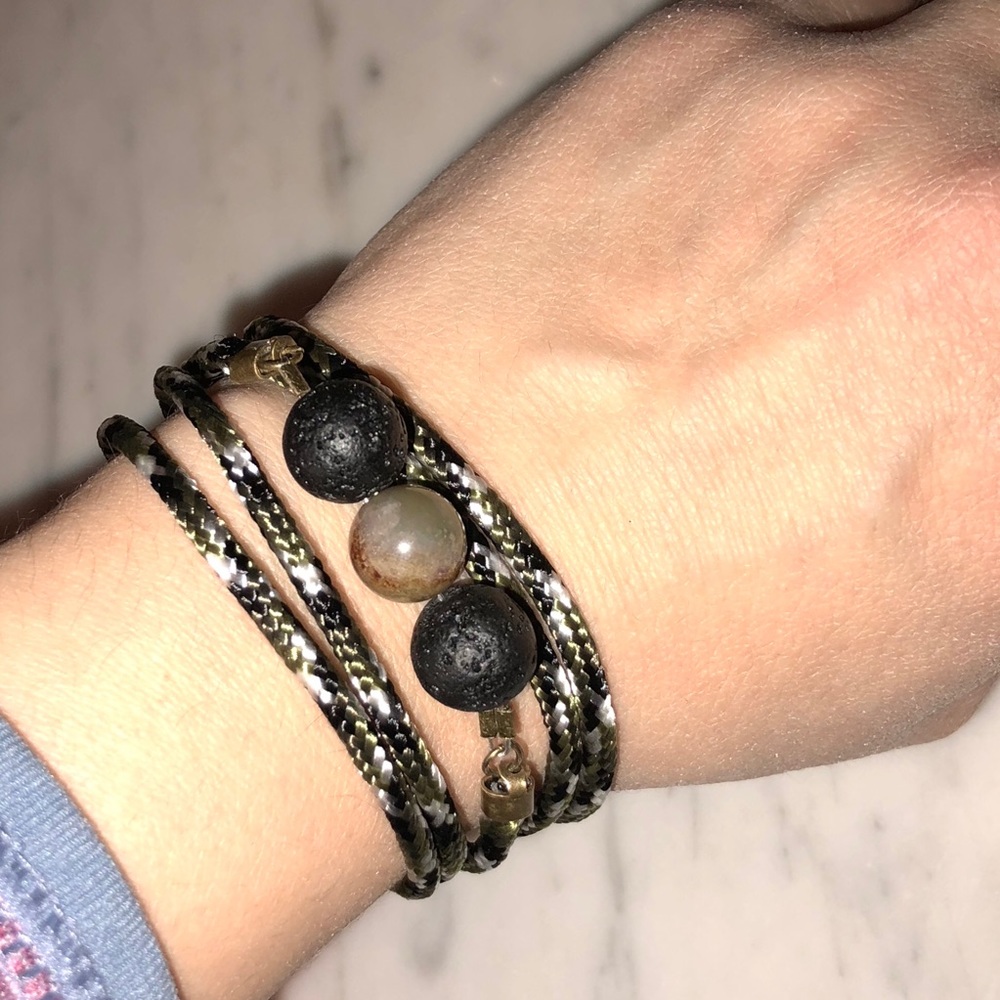 Essential Oil Diffuser Wrap Bracelet // Handmade